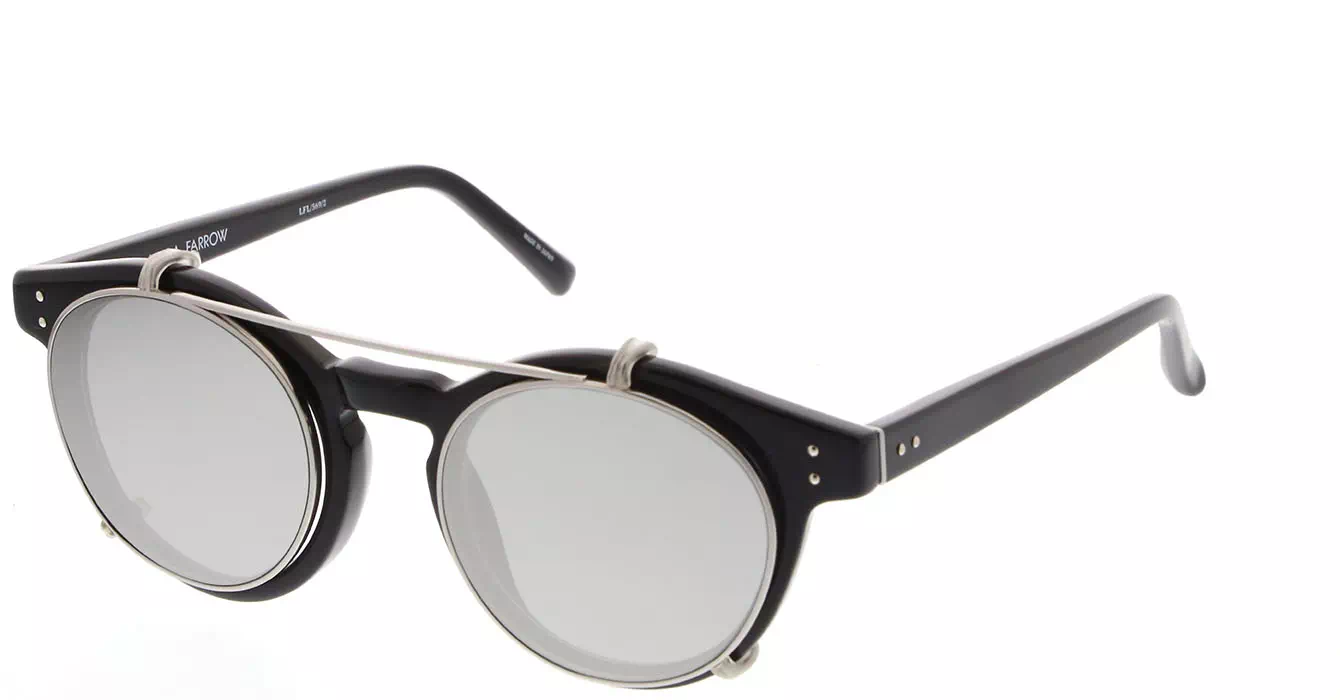 Linda Farrow LFL569 col 2 BLACK/WHITE GOLD/PLATINUM