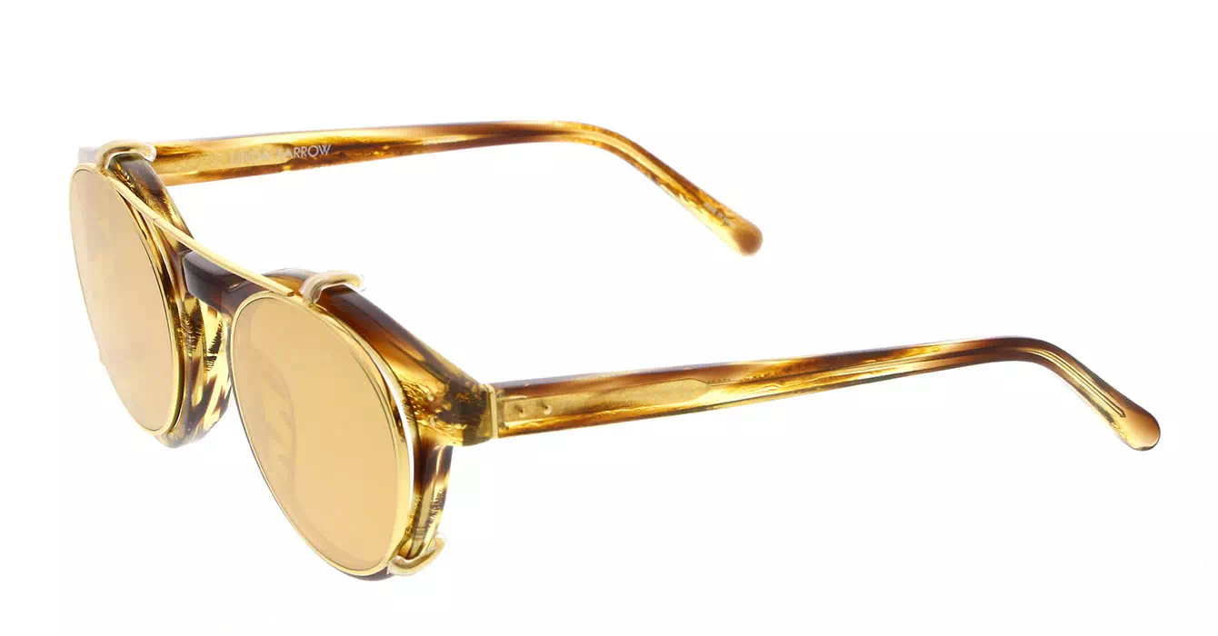 Linda Farrow LFL569 col 5 TIGER EYE/YELLOW GOLD/GOLD