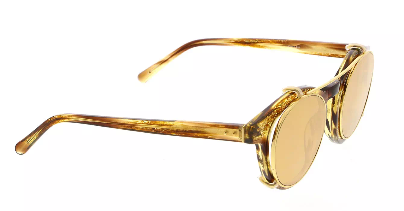 Linda Farrow LFL569 col 5 TIGER EYE/YELLOW GOLD/GOLD