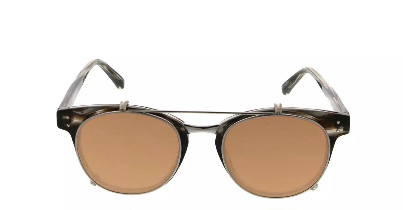 Linda Farrow LFL581 col 4 GREY HORN/WHITE GOLD/ROSE GOLD