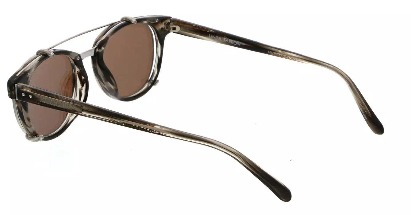 Linda Farrow LFL581 col 4 GREY HORN/WHITE GOLD/ROSE GOLD