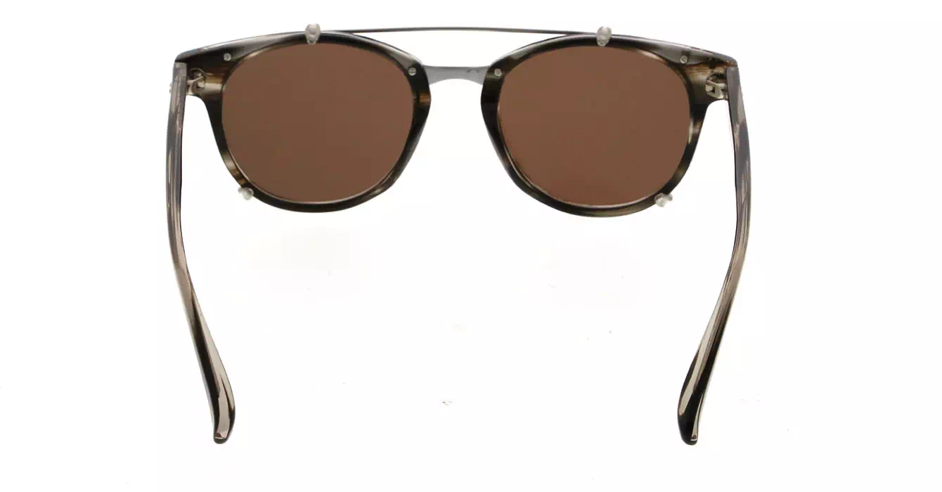 Linda Farrow LFL581 col 4 GREY HORN/WHITE GOLD/ROSE GOLD