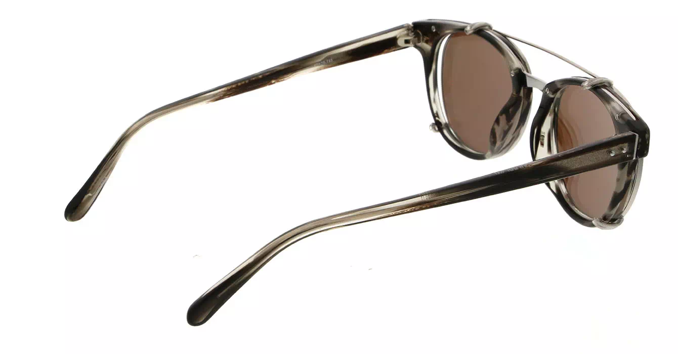 Linda Farrow LFL581 col 4 GREY HORN/WHITE GOLD/ROSE GOLD