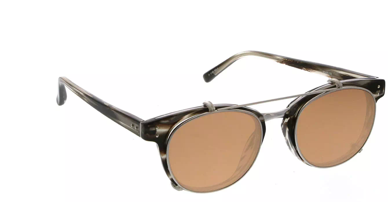 Linda Farrow LFL581 col 4 GREY HORN/WHITE GOLD/ROSE GOLD