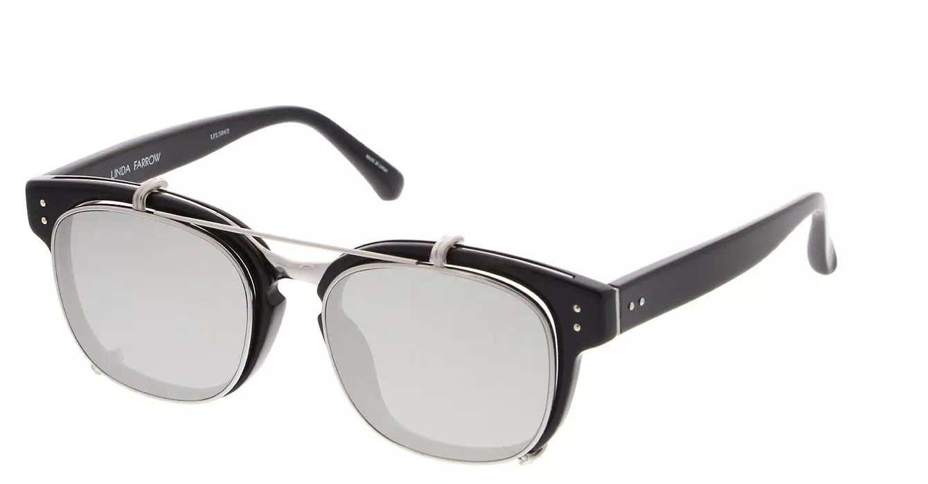 Linda Farrow LFL584 col 2 BLACK/WHITE GOLD/PLATINUM