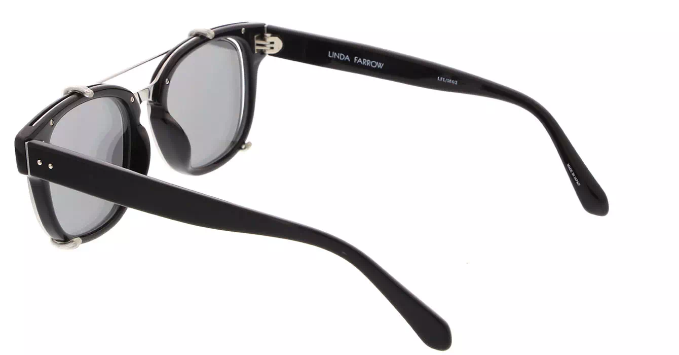 Linda Farrow LFL584 col 2 BLACK/WHITE GOLD/PLATINUM