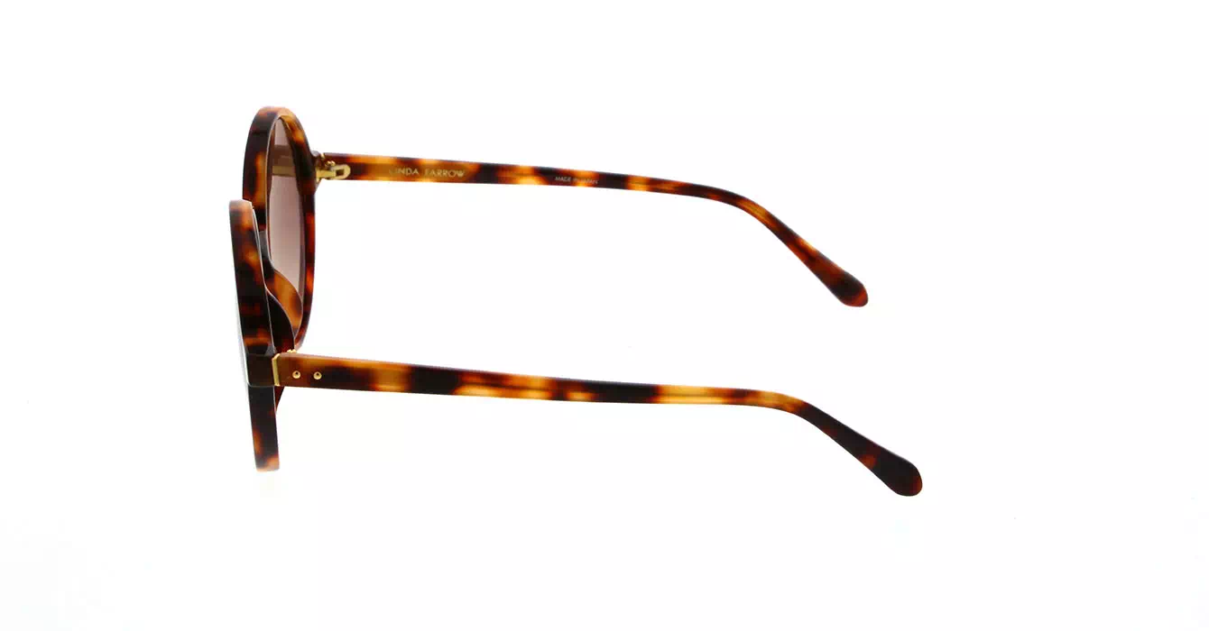 Linda Farrow LFL650 col 3 T-SHELL/YELLOW GOLD/BROWN GRAD