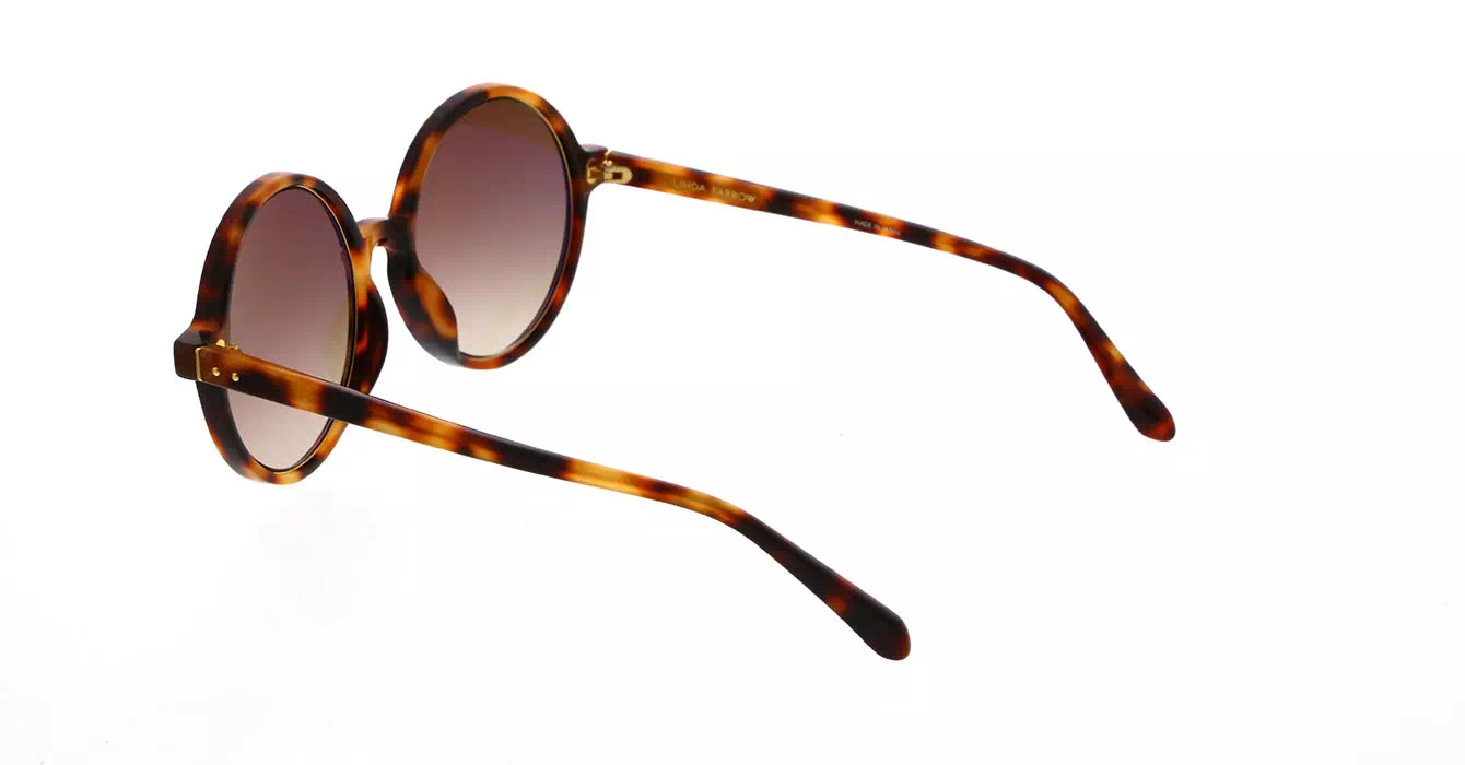 Linda Farrow LFL650 col 3 T-SHELL/YELLOW GOLD/BROWN GRAD