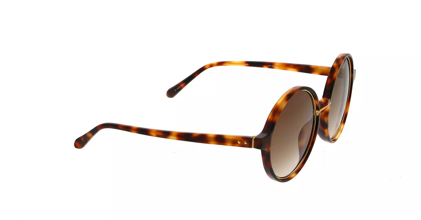 Linda Farrow LFL650 col 3 T-SHELL/YELLOW GOLD/BROWN GRAD