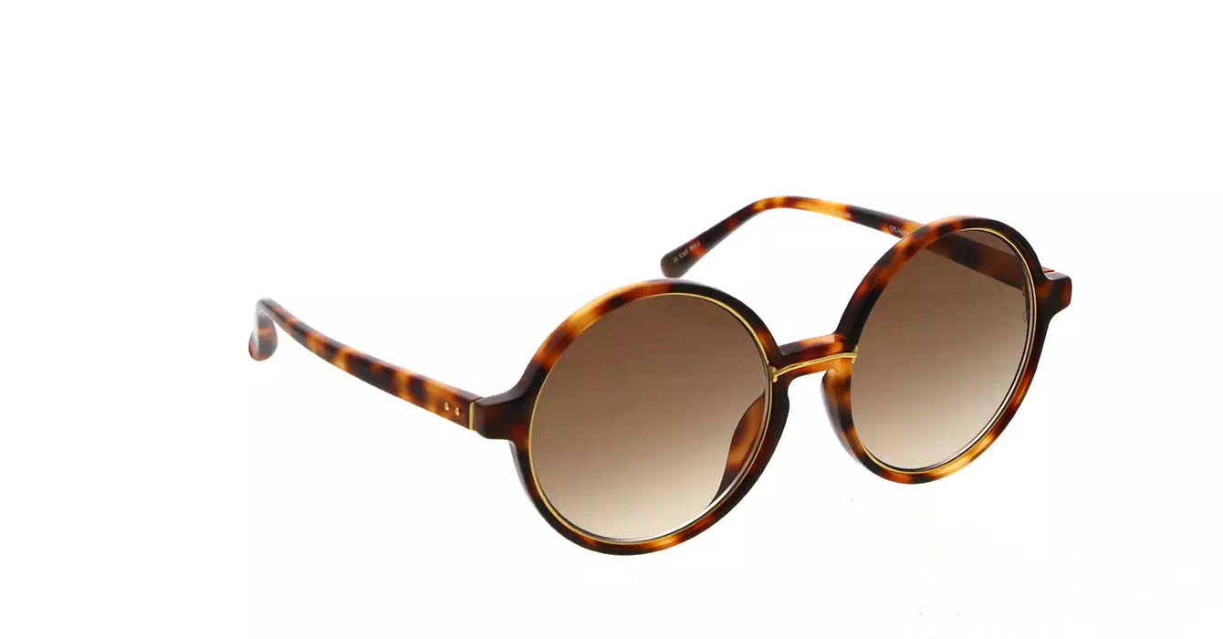 Linda Farrow LFL650 col 3 T-SHELL/YELLOW GOLD/BROWN GRAD
