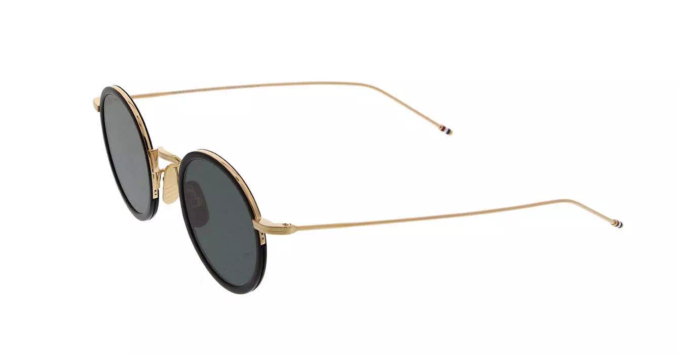Thom Browne TBS906 col 01 GOLD W/ DARK GREY