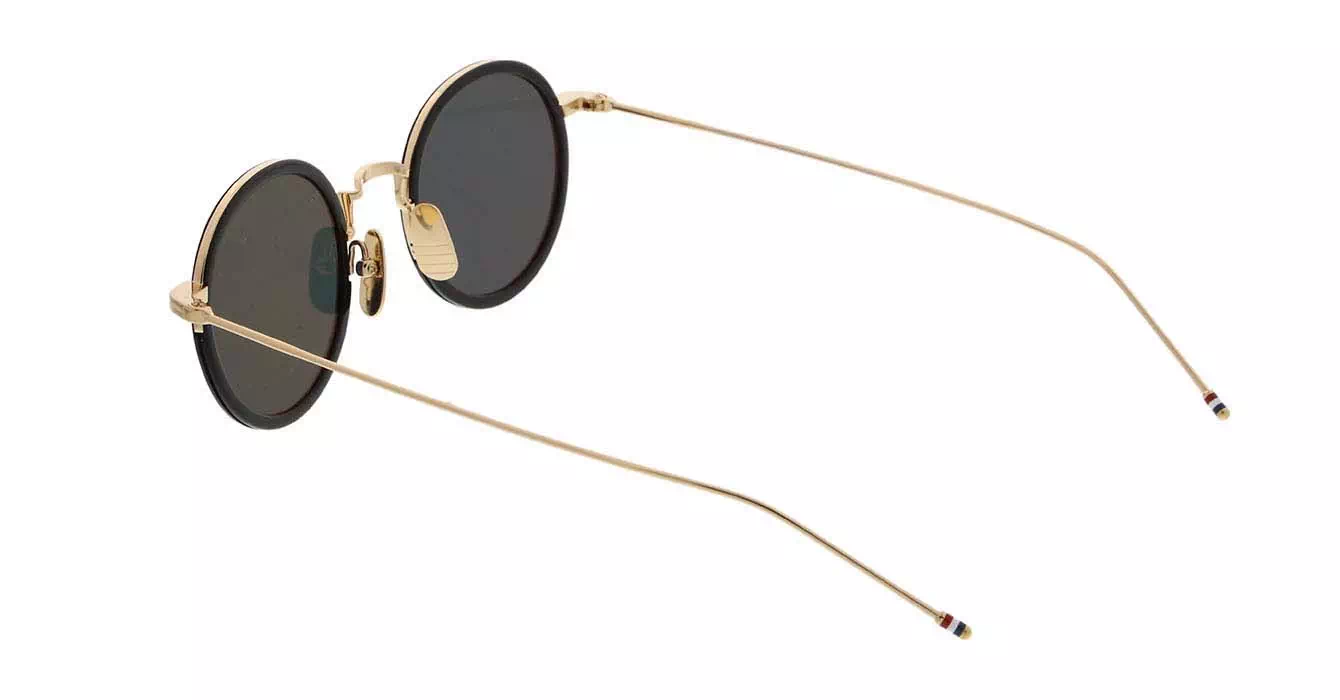 Thom Browne TBS906 col 01 GOLD W/ DARK GREY