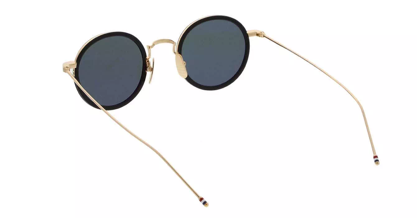 Thom Browne TBS906 col 01 GOLD W/ DARK GREY