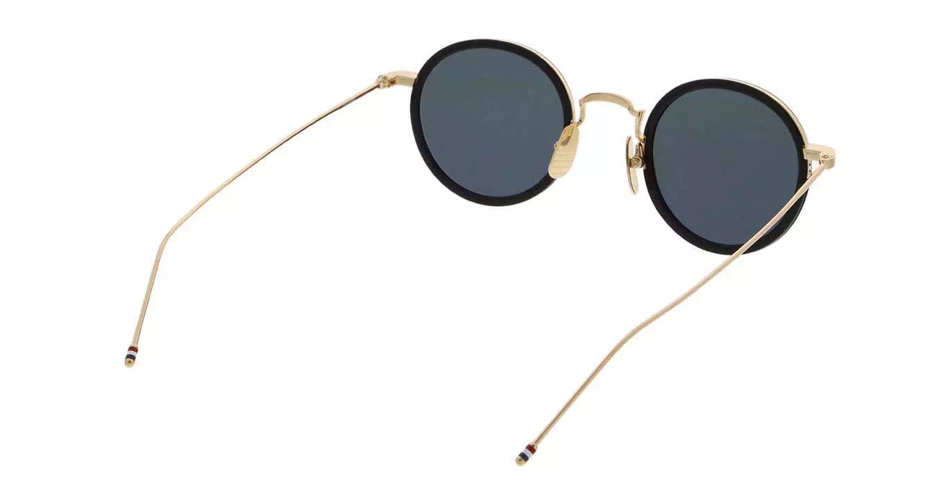 Thom Browne TBS906 col 01 GOLD W/ DARK GREY