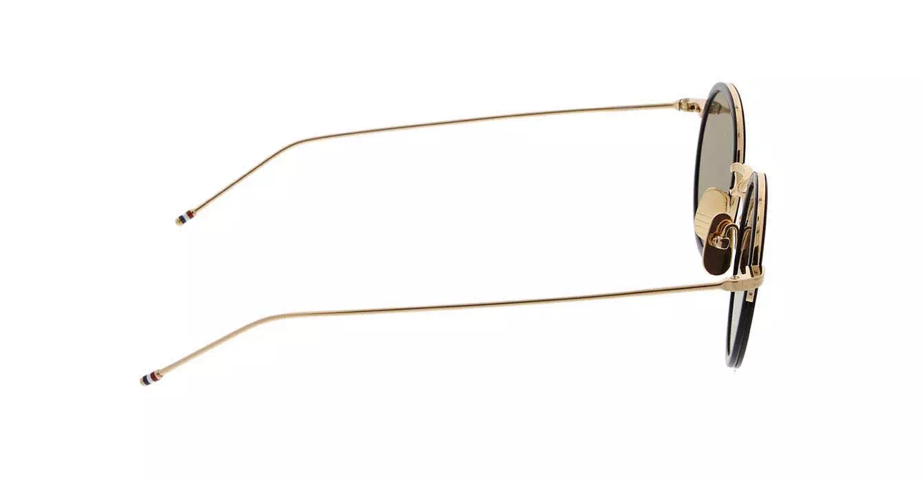 Thom Browne TBS906 col 01 GOLD W/ DARK GREY