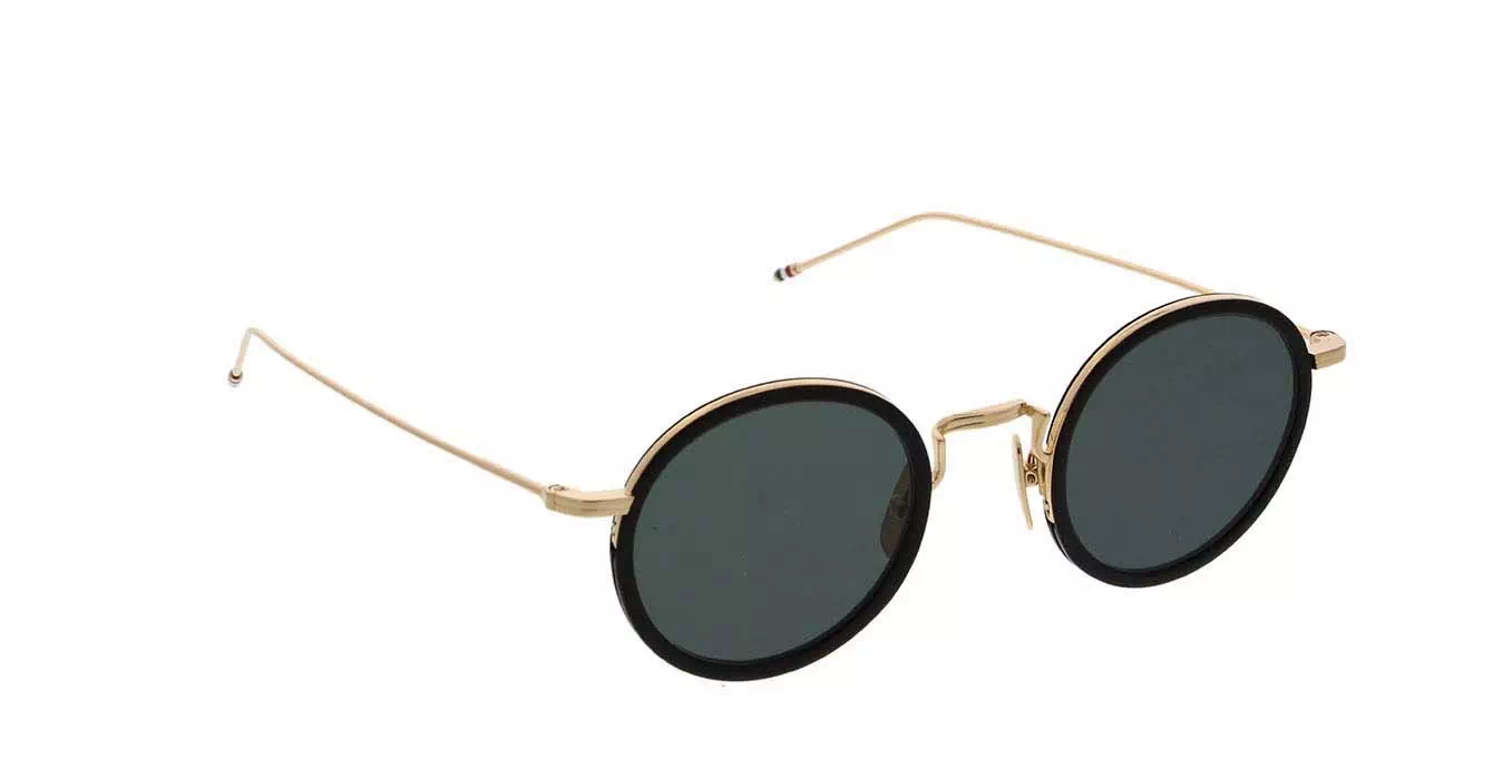 Thom Browne TBS906 col 01 GOLD W/ DARK GREY