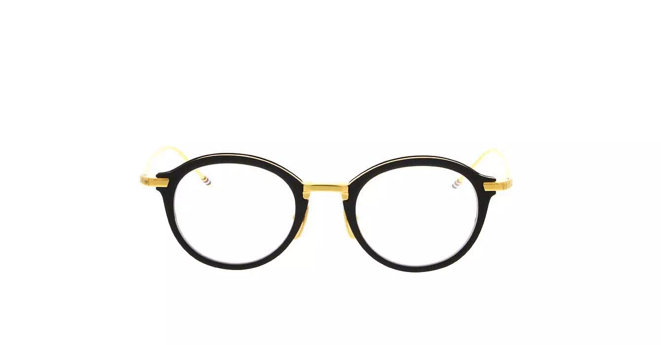Thom Browne TB-110 col A-BLK-GLD-48