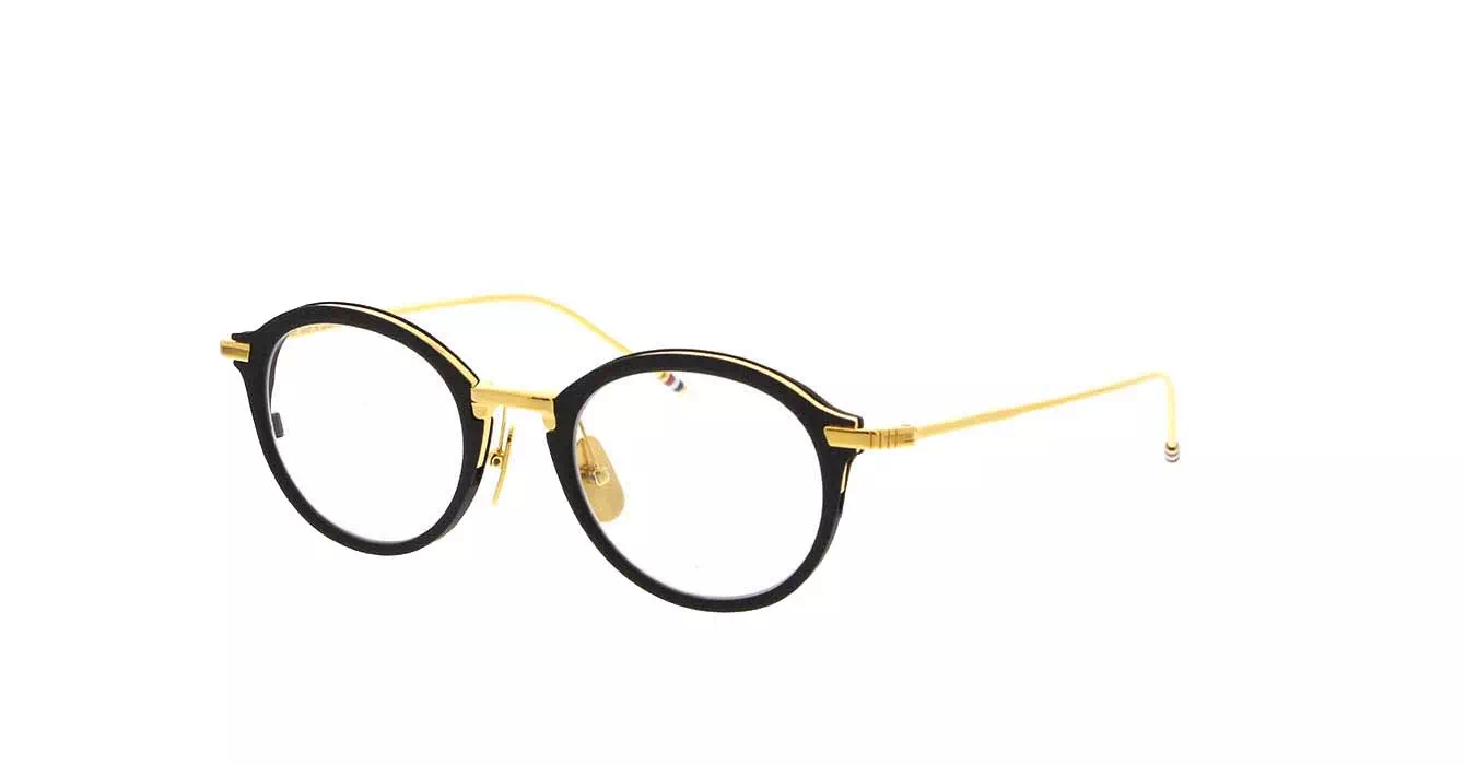 Thom Browne TB-110 col A-BLK-GLD-48