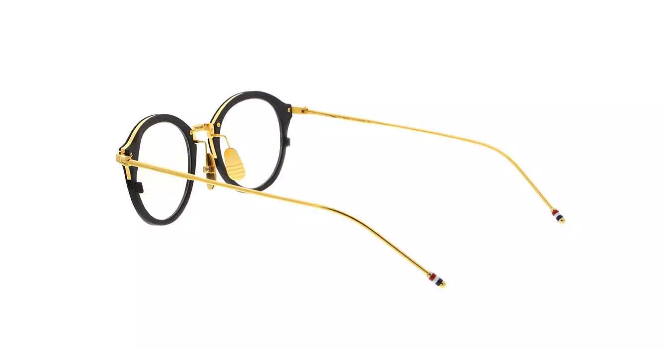 Thom Browne TB-110 col A-BLK-GLD-48