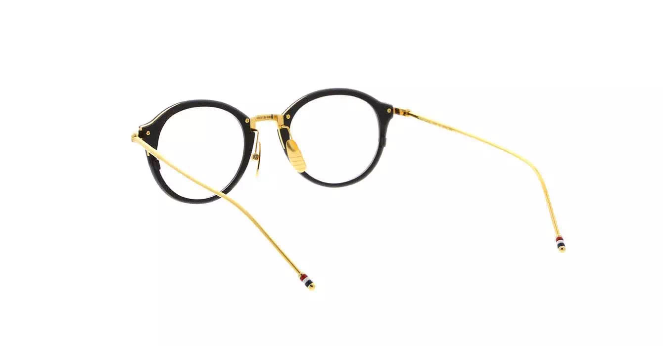 Thom Browne TB-110 col A-BLK-GLD-48