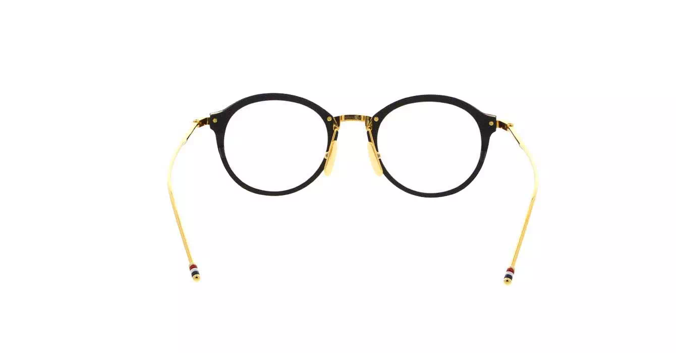 Thom Browne TB-110 col A-BLK-GLD-48