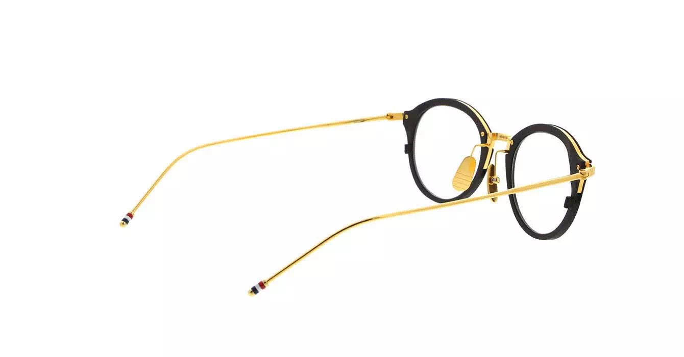 Thom Browne TB-110 col A-BLK-GLD-48