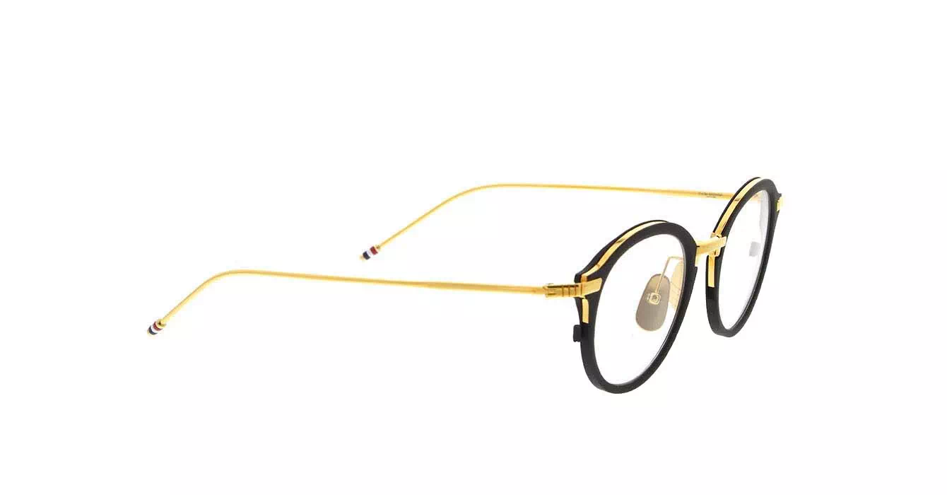 Thom Browne TB-110 col A-BLK-GLD-48