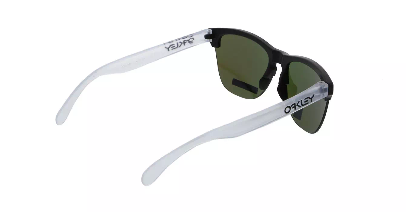 Oakley Frogskins Lite Matte Blk/matte Clear W/prizm Sapph Irid (OO9374-02) s63