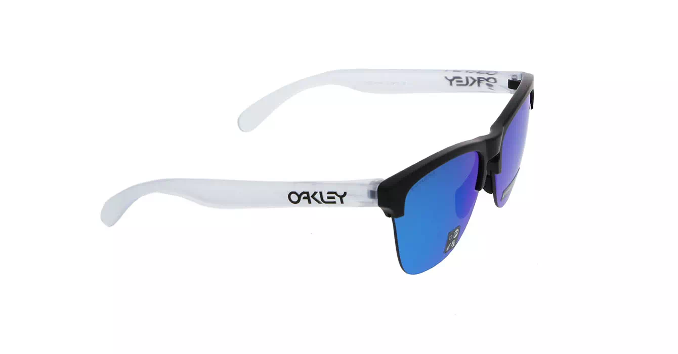 Oakley Frogskins Lite Matte Blk/matte Clear W/prizm Sapph Irid (OO9374-02) s63