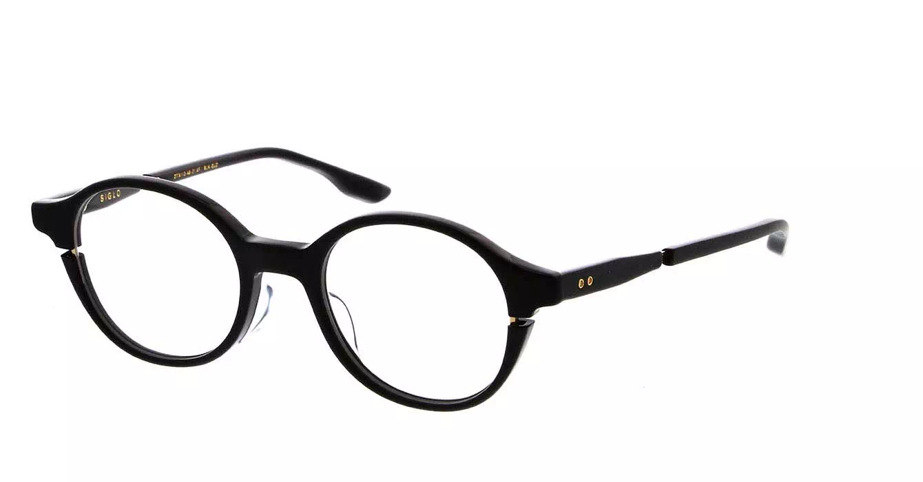 Dita DTX113 col 01AF W/BLK-GOLD SIGLO