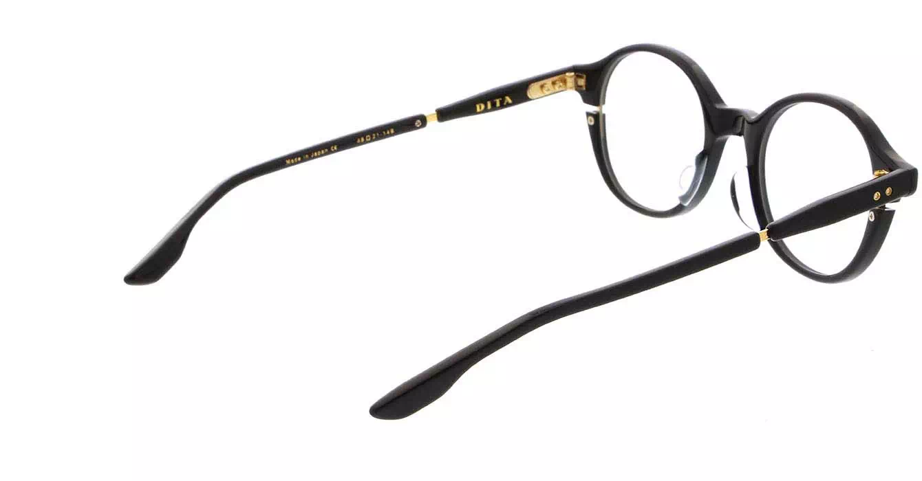 Dita DTX113 col 01AF W/BLK-GOLD SIGLO