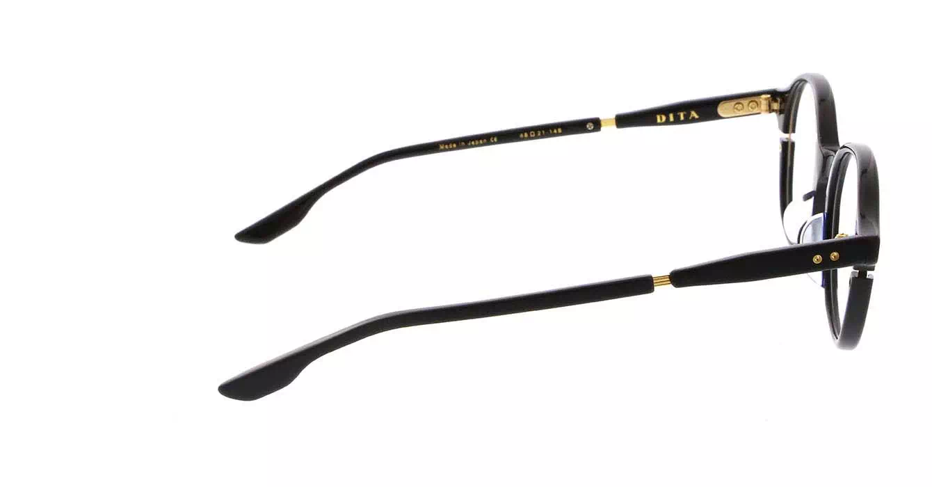 Dita DTX113 col 01AF W/BLK-GOLD SIGLO