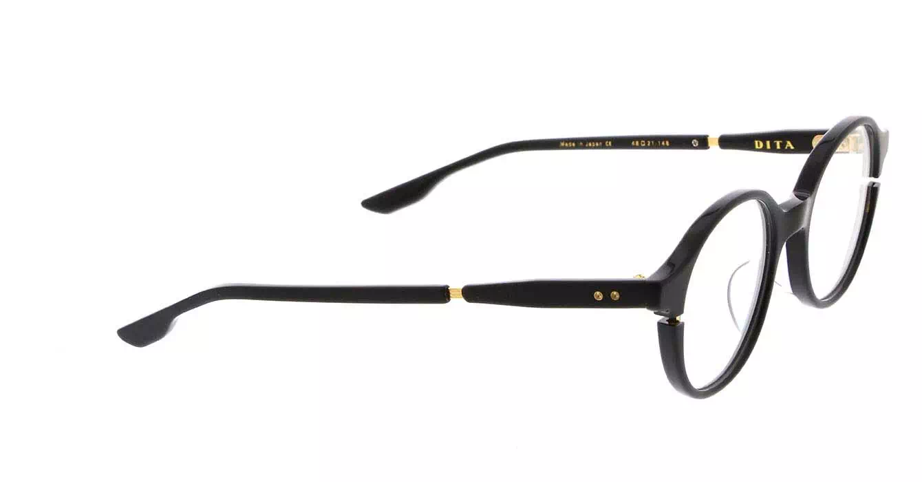 Dita DTX113 col 01AF W/BLK-GOLD SIGLO