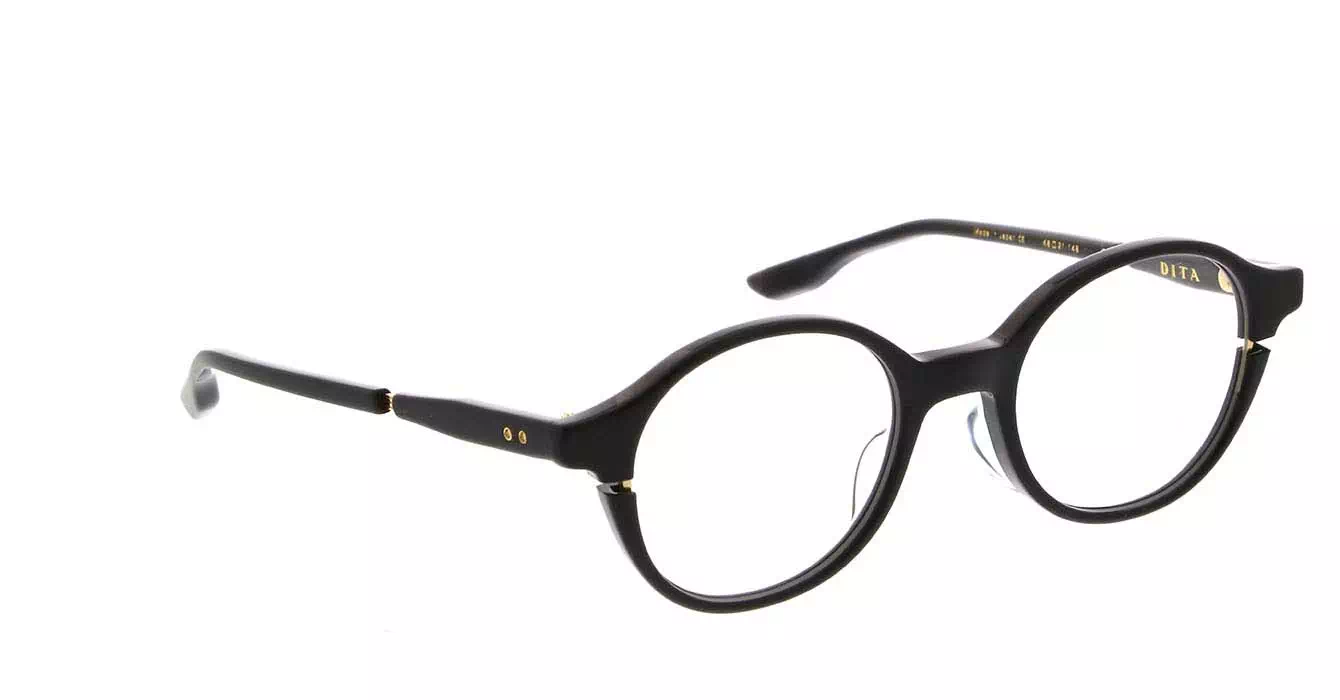 Dita DTX113 col 01AF W/BLK-GOLD SIGLO