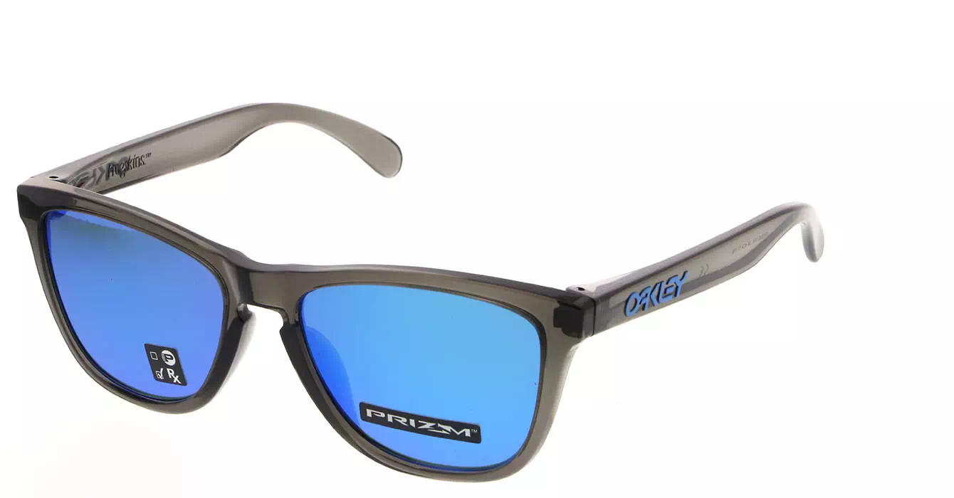 Oakley (A) Frogskins Grey Smoke W/prizm Sapphire Irid (OO9245-74) s54