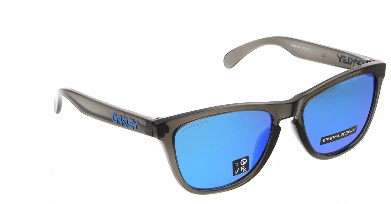Oakley (A) Frogskins Grey Smoke W/prizm Sapphire Irid (OO9245-74) s54