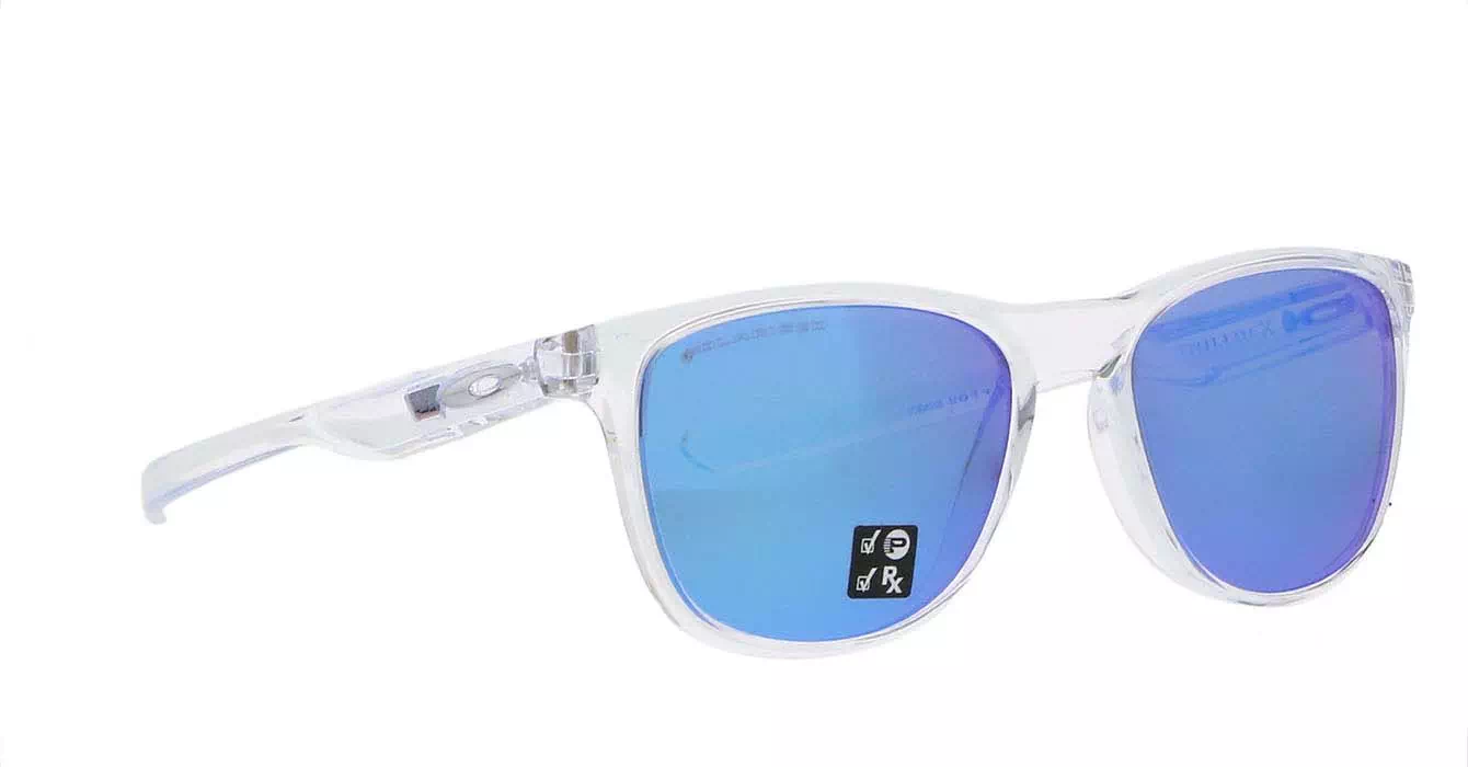 Oakley Trillbe X Plshd Clear W/ Sapphire Irid Polar (OO9340-05) s52