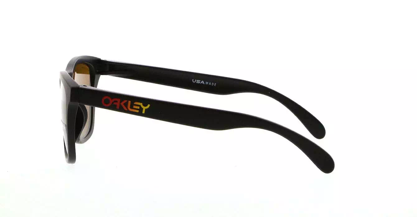 Oakley Fire And Ice Coll Frogskins (A) Matte Black W/prizm Bronze (OO9245-78) s54