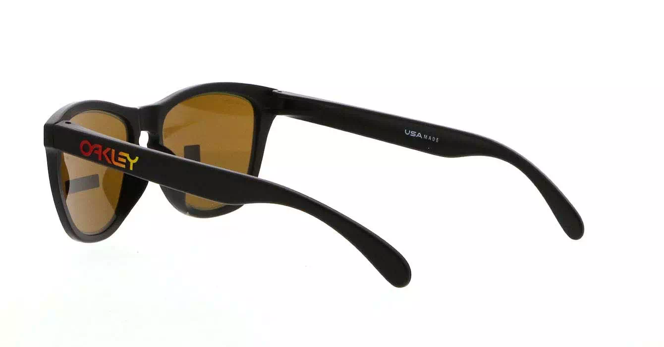 Oakley Fire And Ice Coll Frogskins (A) Matte Black W/prizm Bronze (OO9245-78) s54