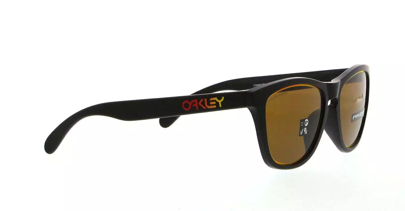 Oakley Fire And Ice Coll Frogskins (A) Matte Black W/prizm Bronze (OO9245-78) s54