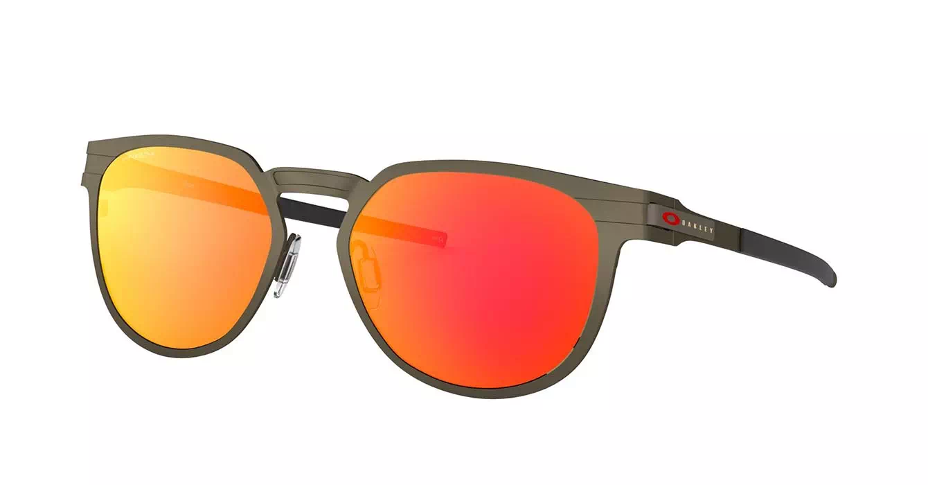 Oakley Diecutter Pewter W/ Prizm Ruby (OO4137-02) s55