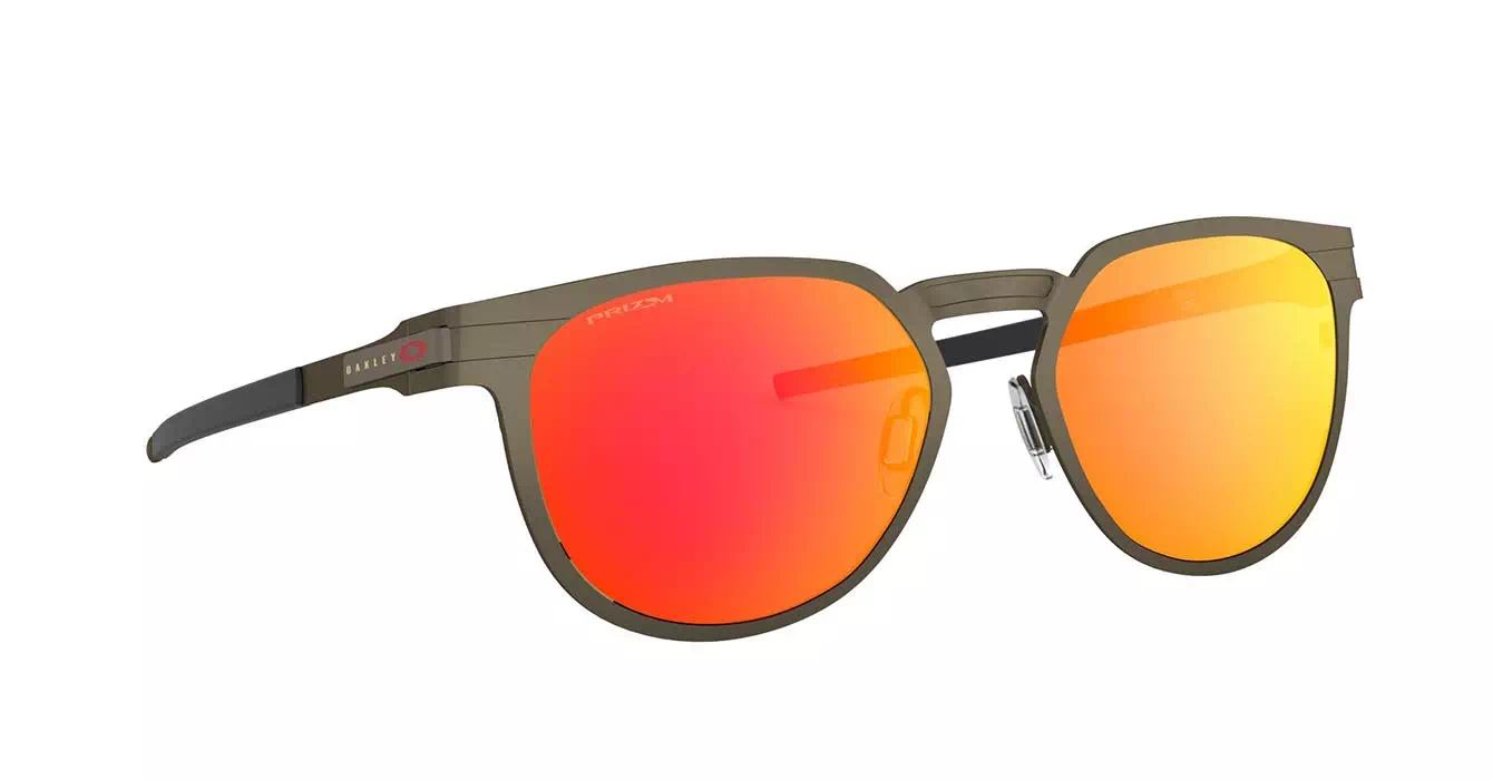 Oakley Diecutter Pewter W/ Prizm Ruby (OO4137-02) s55