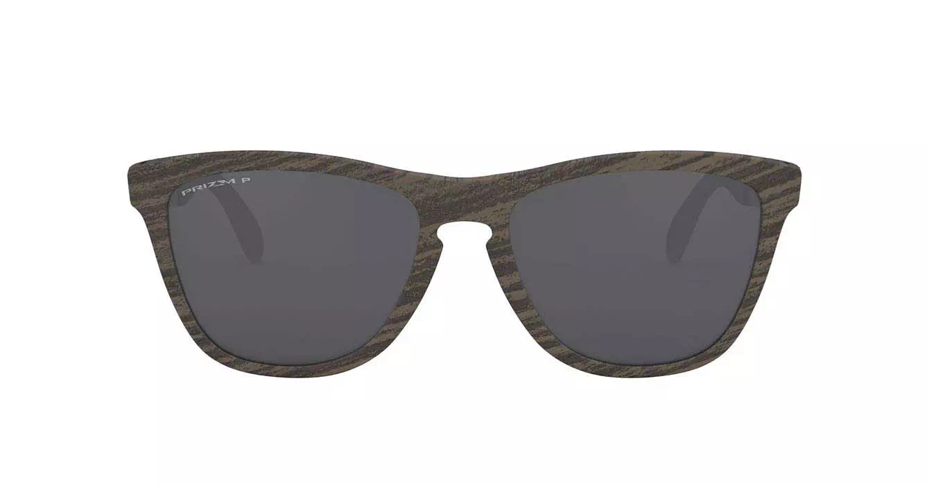 Oakley Prizm Polarized Frogskins Mix (A) Woodgrain W/prizm Blk Polar (OO9428F-04) s55