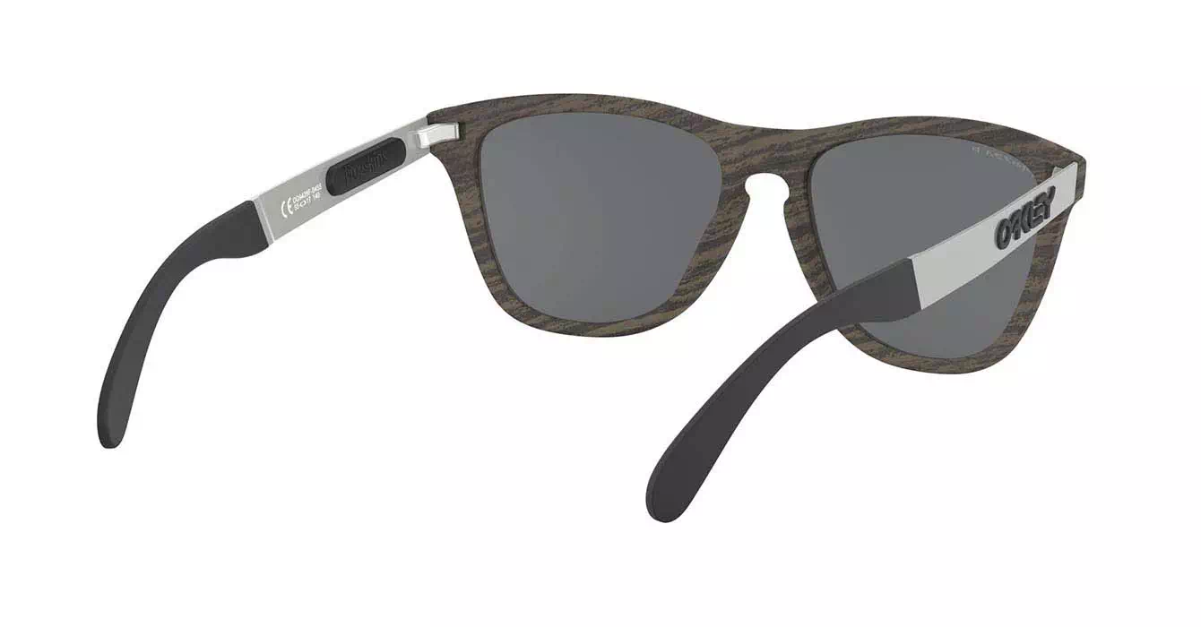 Oakley Prizm Polarized Frogskins Mix (A) Woodgrain W/prizm Blk Polar (OO9428F-04) s55