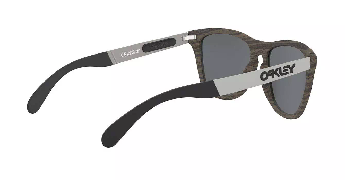 Oakley Prizm Polarized Frogskins Mix (A) Woodgrain W/prizm Blk Polar (OO9428F-04) s55