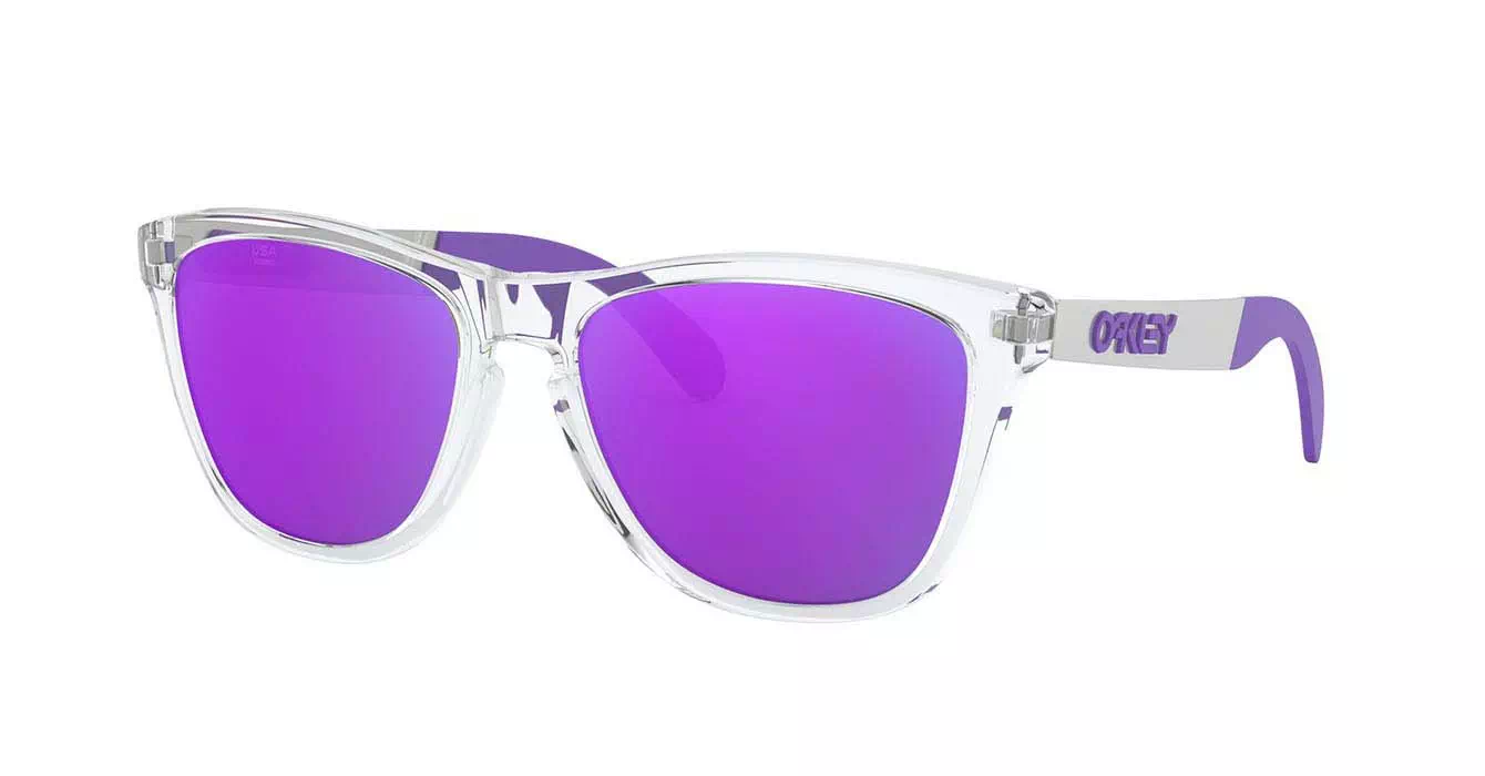 Oakley Frogskins Mix (A) Polished Clear W/violet Irid (OO9428F-02) s55