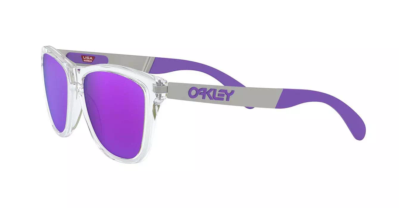 Oakley Frogskins Mix (A) Polished Clear W/violet Irid (OO9428F-02) s55