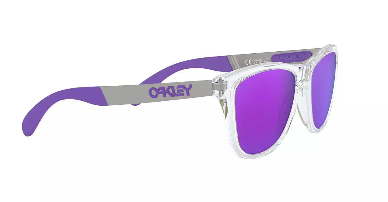 Oakley Frogskins Mix (A) Polished Clear W/violet Irid (OO9428F-02) s55
