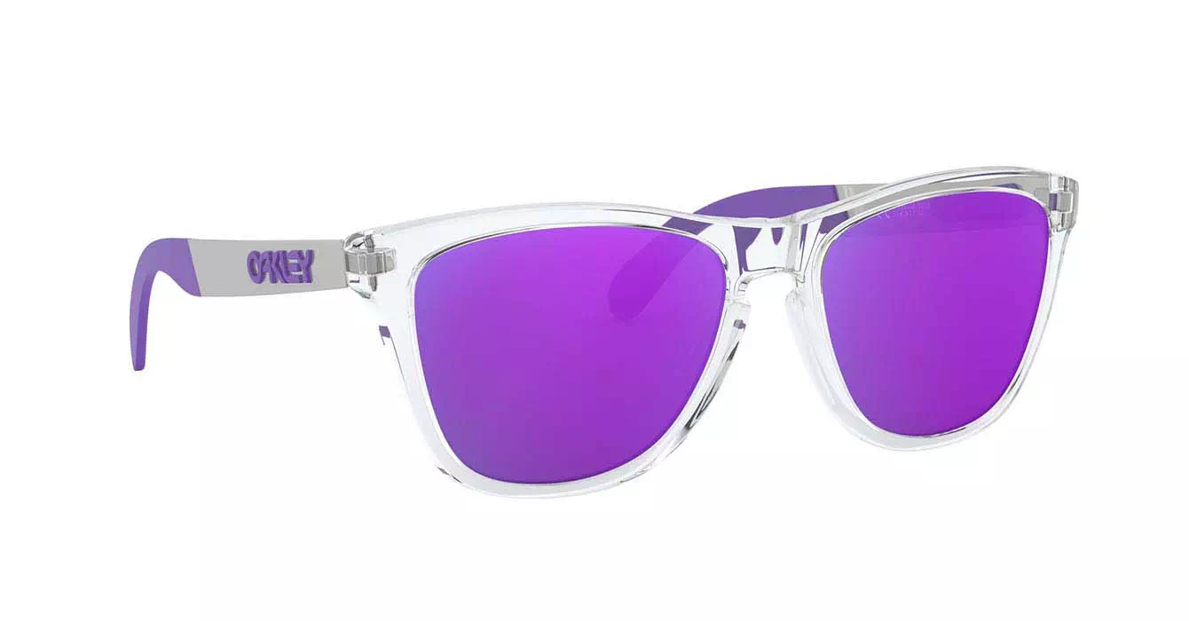 Oakley Frogskins Mix (A) Polished Clear W/violet Irid (OO9428F-02) s55