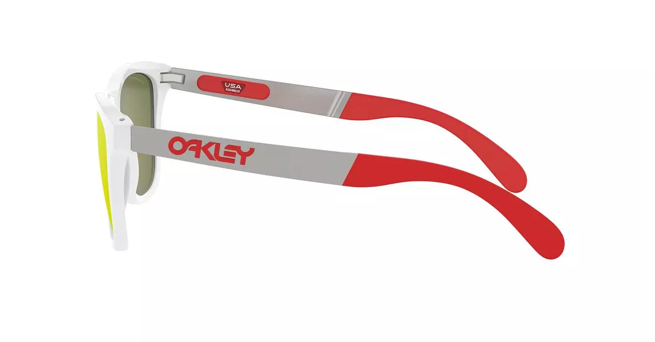 Oakley Prizm Polarized Frogskins Mix (A) Plshd Wht W/prizm Ruby Polar (OO9428F-05) s55